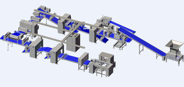 Angehobenes automatisches Donut-Hersteller-Maschine 800 - 15000 Pcs/Hr mit Hexagon-Schneider fournisseur