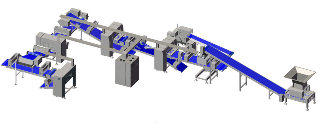 Hochleistungsteig-Rolle der Zeichnungs-3D, Gebäck-Teig Sheeter-Ausrüstungs-Modularbauweise fournisseur